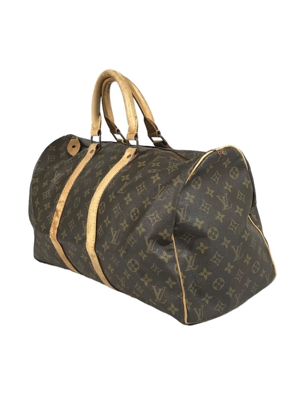 Authentic Louis Vuitton Classic Monogram Keepall 45 Handbag - Picture 3 of 12